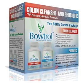 Bowtrol Colon Cleanser & Probiotic Combo Pack - Natural Colon Cleanse Supplement for Weight Loss, Detox and Cleansing ~ 6 Boxes