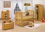 Tutti Bambini Pamplona Room Set-Beech + FREE Glider & Stool