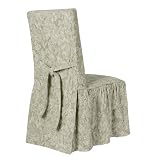Simply Shabby Chic® Floral Jacquard Dining Chair Slipcover - Green by Simply ShabChic