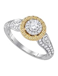 0.92CTW-DIA 0.33CT-CRD BRIDAL RING
