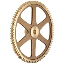 Boston Gear Spur Gear, 14.5 Pressure Angle, Brass, Inch, 16 Pitch