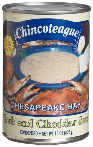 Chincoteague Seafood Crab and Cheddar Soup, 15-Ounce Cans (Pack of 12) by Chincoteague Seafood