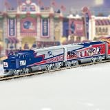 Collectible NFL Football New York Giants Express Electric Train Collection