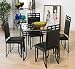 Black Square Dining Table, 36"W x 36"D x 30"H Black Square Dining Table, 36"W x 36"D x 30"H