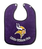 Minnesota Vikings NFL Football Team Infant Baby 2-Tone Snap Baby Bib