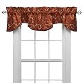 Silkwood Lined Scalloped Window Valance - Sienna (72x14")