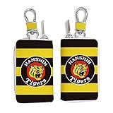 汎用 スマートキーケース トヨタ ホンダ プリウス スズキ スバル ダイハツ プリウス50 日産 三菱 スマートキーカバー ホンダ マツダ 汎用 阪神タイガースグッズ キーケース【エンブレム 横縞】