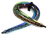 TWISTED GLASS PLUG WITH RAINBOW 10g - Sold Individually