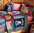 Quilt TREASURE MAP QUILT Full Set, 86x86" Multi