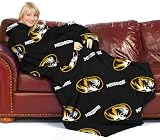 Missouri Tigers Adult Comfy Throw Blanket with Sleeves
