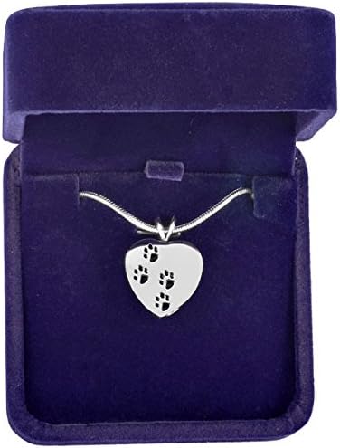 Life Lockets Cremation Jewelry "Precious Paws" Necklace - A Unique Cremation Urn Keepsake.