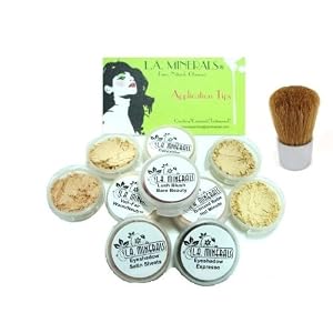 11 Piece Mineral Makeup Kit -Trial Size - Hollywood Formula - by L.A. Minerals