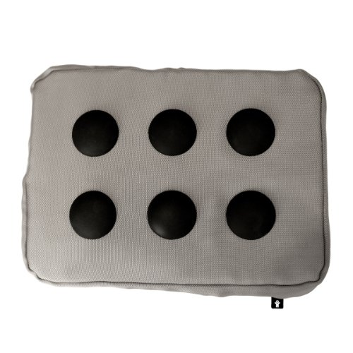 Bosign SURF PILLOW Laptop Kissen silber-schwarz