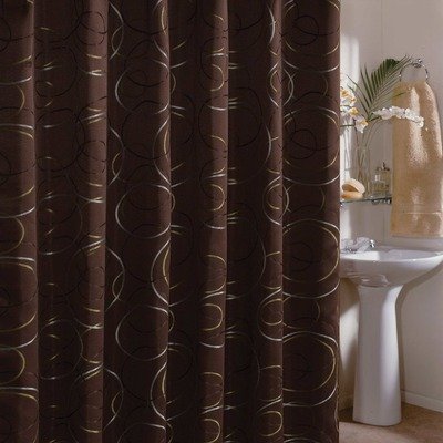 Eclipse Shower Curtain in Chocolate