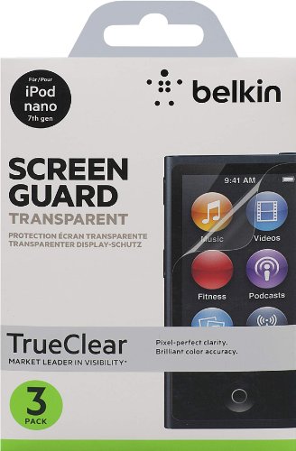 F8W233CW3 Screen Overlay für Apple iPod Nano 7G 3-er Pack klar