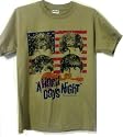 Beatles 'Hard Days Night' vintage flag tan t-shirt
