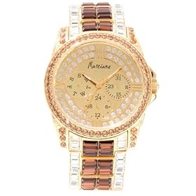 Marciano Envy Gold Topaz Dial Watch, GOLD