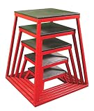 Red Plyometric Platform (Plyo Box) Set: 6