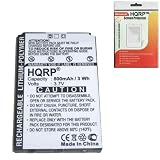 HQRP 800mAh Battery compatible with Audiovox XMp3i / XPMP3H1 XM Satellite Radio / MP3 Replacement plus HQRP Universal Screen Protector