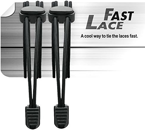 FastLace Shoe No-Tie Elastic Fast Laces with Lock Black