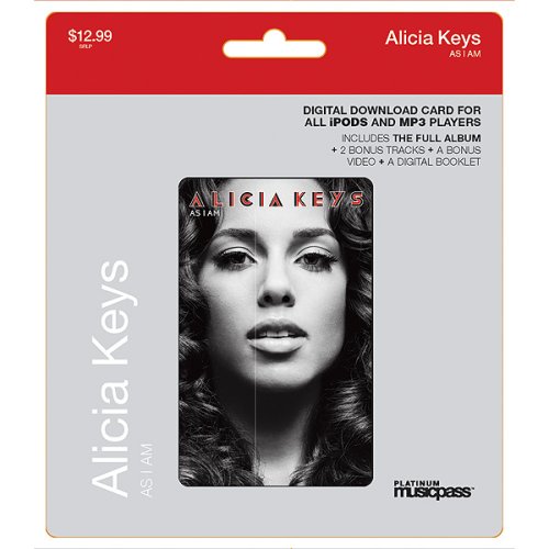 Alicia Keys: As I Am Digital Download Card