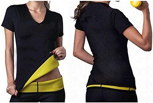 Mherl Slimming Neoprene Body Shaper Shirt Gym Top for Weight loss
