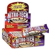 Muscletech Nitro-Tech Bar Chocolate Caramel Nut Crunch, 12-Count Boxes