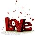Love Hearts Valentine Heat Iron On Transfer for T-Shirt