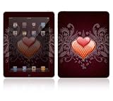 Double Hearts Design Skin Decal Sticker for Apple iPad Tablet E-Reader