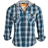 Soul Cal Jackman Long Sleeve Hoody - Blue - Mens