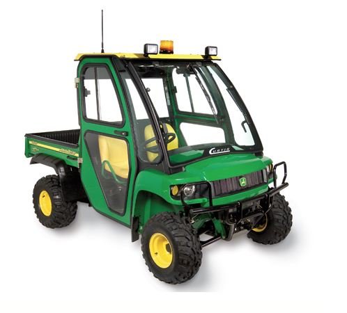 John Deere Gator HPX and XUV Optional Rear Panel (Upgrades Soft Sided Cab). Includes 12v Wiper Kit. Please Note: Factory roll bar must be removed prior to cab's installation. JDGHP-06
