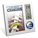 NFL San Diego Chargers Digital Desk Clock