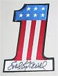 Evel Knievel Signed Uniform Number One Patch - 5.5"X4"