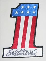 Evel Knievel Signed Uniform Number One Patch - 5.5"X4"