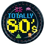 80's Plates 9in. 8/Pkg, Pkg/1
