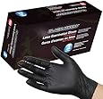 Black Latex Exam Gloves P/F