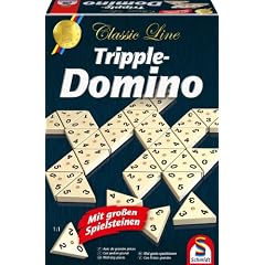 Schmidt Spiele 49218 Classic Line: Tripple-Dominio mit gro�en Spielsteinen