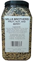 Mills Brothers Fruit, Nut & Berry Premium Wild Bird Mix in Easy Pour & Store Container
