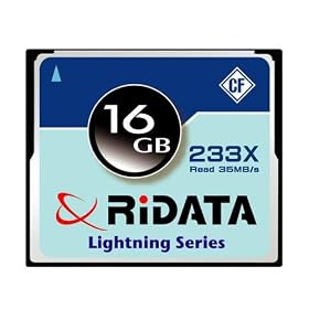 Ridata 16GB 233X UDMA mode 4 Lightning Series Compact Flash (CF) Card - Retail Pack