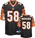 bengal28  - Rey Maualuga Jersey Reebok Black Replica 58 Cincinnati