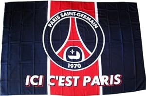 PARIS SAINT GERMAIN - Drapeau PSG - Collection officielle - Football Supporter - Ici c'est Paris - Football - Ligue 1