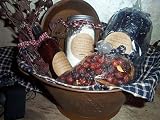 Large Gift Basket-Rusty Colandar amaretto(brown/tan)