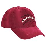 NFL Women's Lifestyle Slouch Adjustable Hat - EQ78W (Tampa Bay Buccaneers, One Size Fits All)