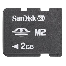 SanDisk 2 GB Memory Stick Micro (M2) w  Adapter (SDMSM2-2048, Bulk Packaging) by SanDisk