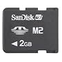 SanDisk 2 GB Memory Stick Micro (M2) w/ Adapter (SDMSM2-2048, Bulk Packaging)