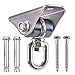 Besthouse Permanent Antirust Stainless Steel 304 Heavy Duty Swing Hangers 1000LB Capacity, Silent Swing Hook 360Â° Rotation, 4 Screws for Concrete and Wooden, Yoga Hammock Chair Sandbag, Swing Sets
