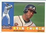 2009 Topps Heritage Baseball Card #674 Ryan Church Atlanta Braves Mint Condition - Shipped In Protective Screwdown Display Case!