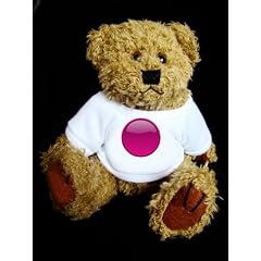 Teddy Bear mit T-Shirt mit der Grafik: button-purple