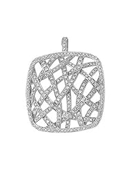 14K White Gold Diam6.74ond Pendant - 1.50 Ct. -- LIFETIME WARRANTY