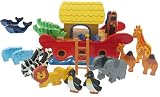 Wooden Noah's Ark - 20 Animals